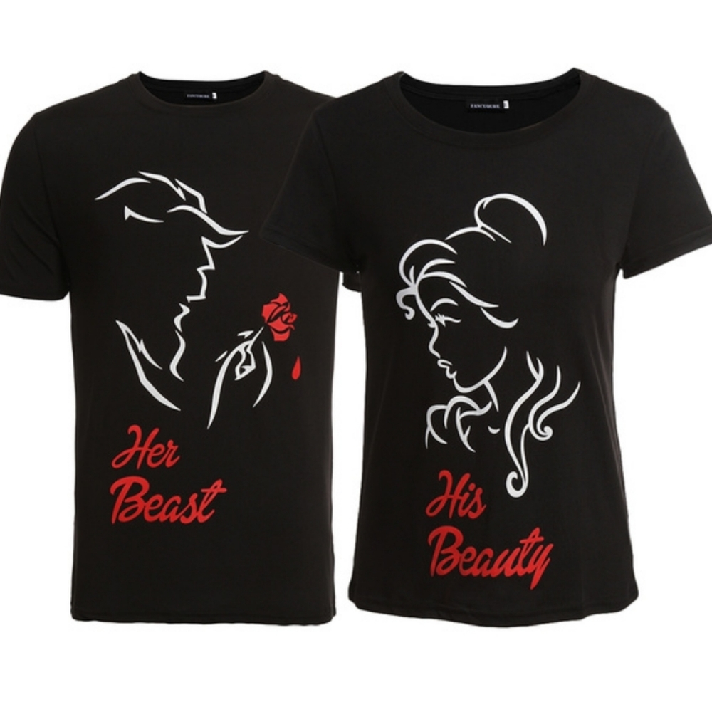 Matching Couples Shirts His Beauty Her Beast